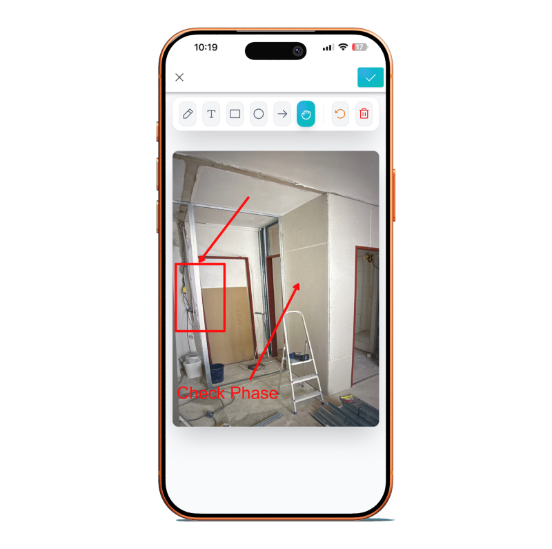 Screenshot of Specifi Mobile App Photo Documentation