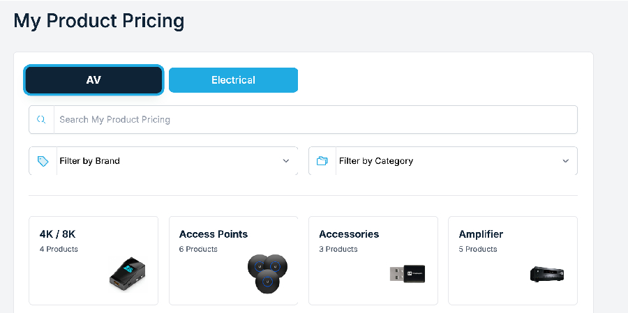 Screenshot of Specifi supplier comparison and purchasing decisions