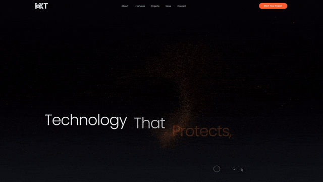 MKT integrator website hero, technology that protects